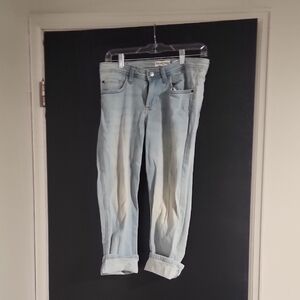 Crafted Lee Light Wash Cuffed Jean Capris